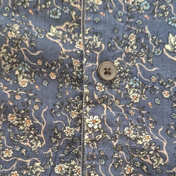 Buffalo David Bitton Navy Floral Button Down Shirt - Picture 15 of 16